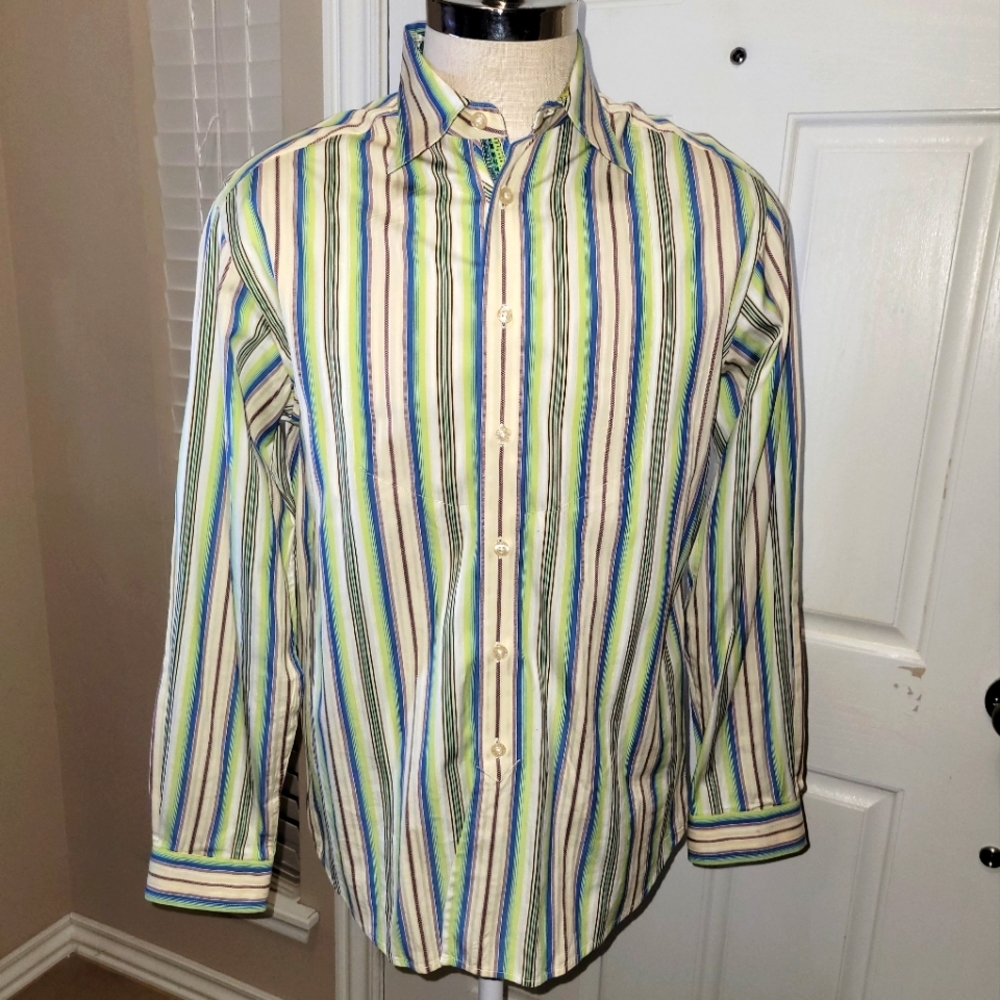 Mens Robert Graham dress shirt size medium